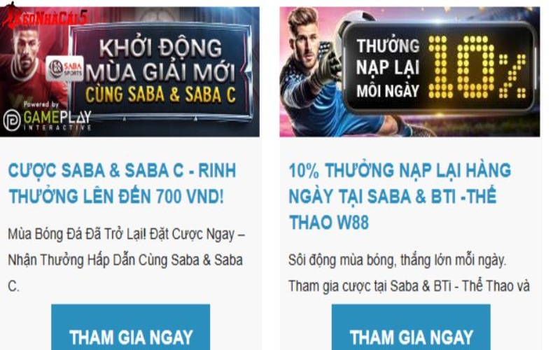 W88 - Website Cá Cược Bóng Đá Uy Tín Số 1 Việt Nam 3 Ngập tràn ưu đãi hấp dẫn khi tham gia cá cược bóng đá tại nhà cái này